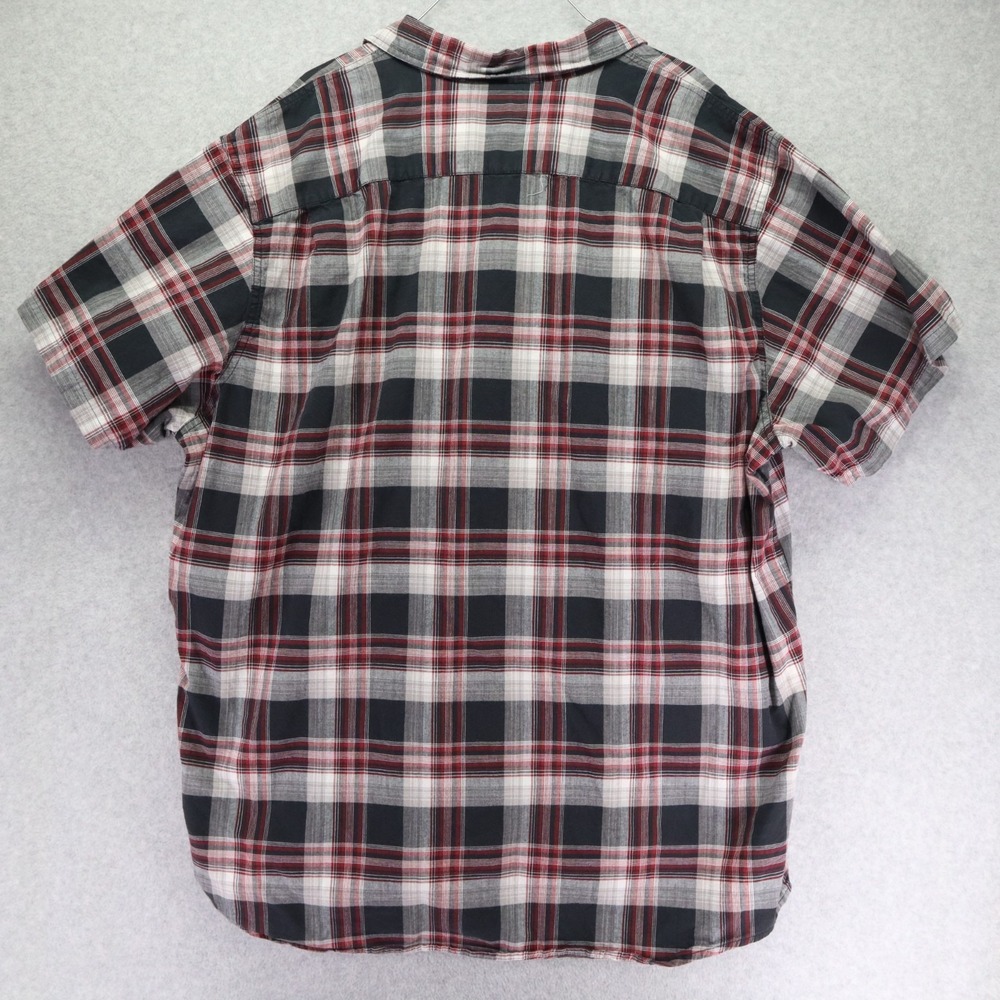 Wrangler Shirt Mens 3XLT Tall Outdoor Flap Pocket Button Up Plaid Short Sleeve - Picture 6 of 6